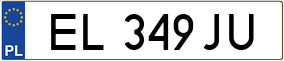 Trailer License Plate